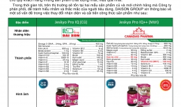 Thông báo cải tiến sản phẩm Viên bổ thai nhi JESKYO PRO - IQ