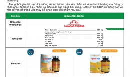 Thông báo cải tiến sản phẩm JapaGold Nano
