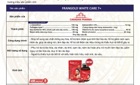 Thông báo ra mắt sản phẩm mới FranGold Whitecare 7+