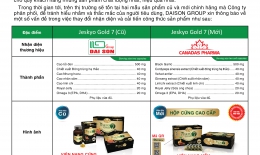 Thông báo cải tiến sản phẩm Jeskyo GOLD 7